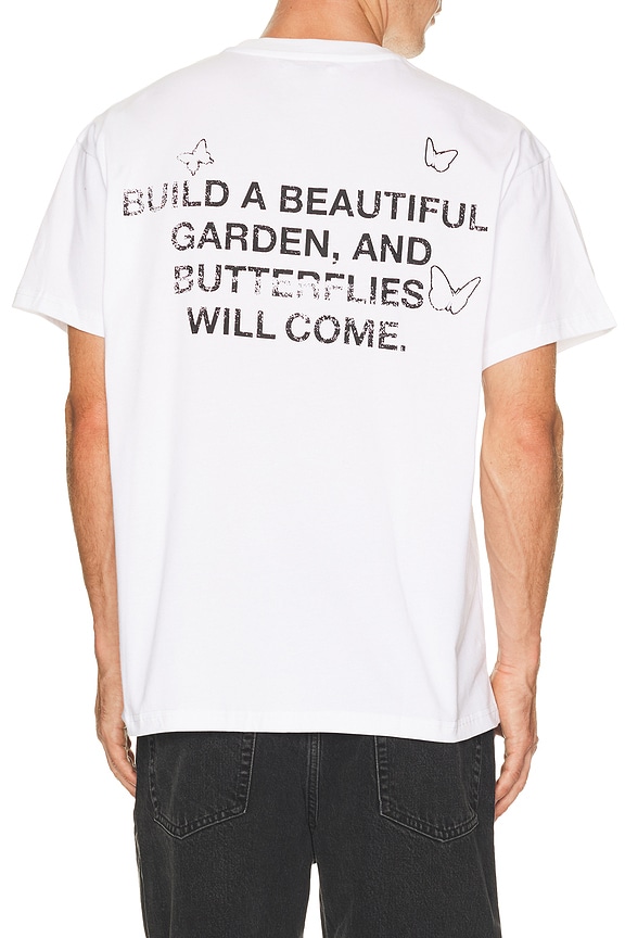 view 2 of 4 Butterfly Garden Tee in White