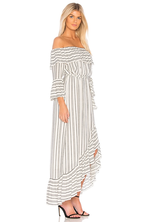 view 2 of 3 VESTIDO VIOLA in White & Black Stripe