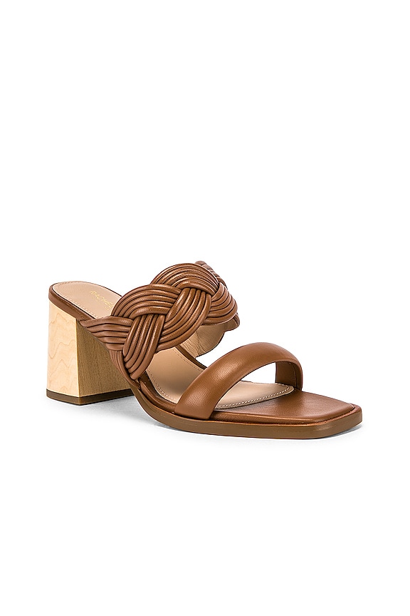 view 2 of 4 MULES TARA PEEP TOE in Cognac