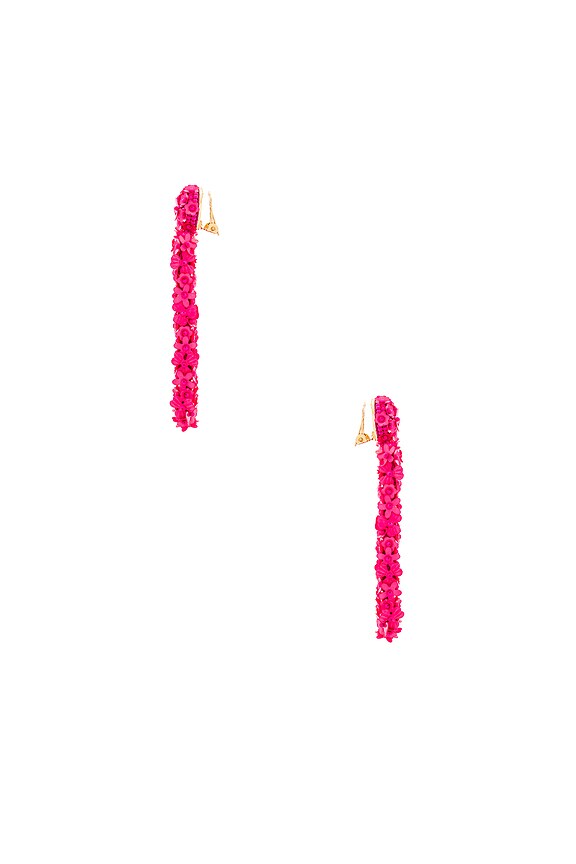 view 2 of 2 СЕРЬГИ FLEUR DUSK in Fuchsia