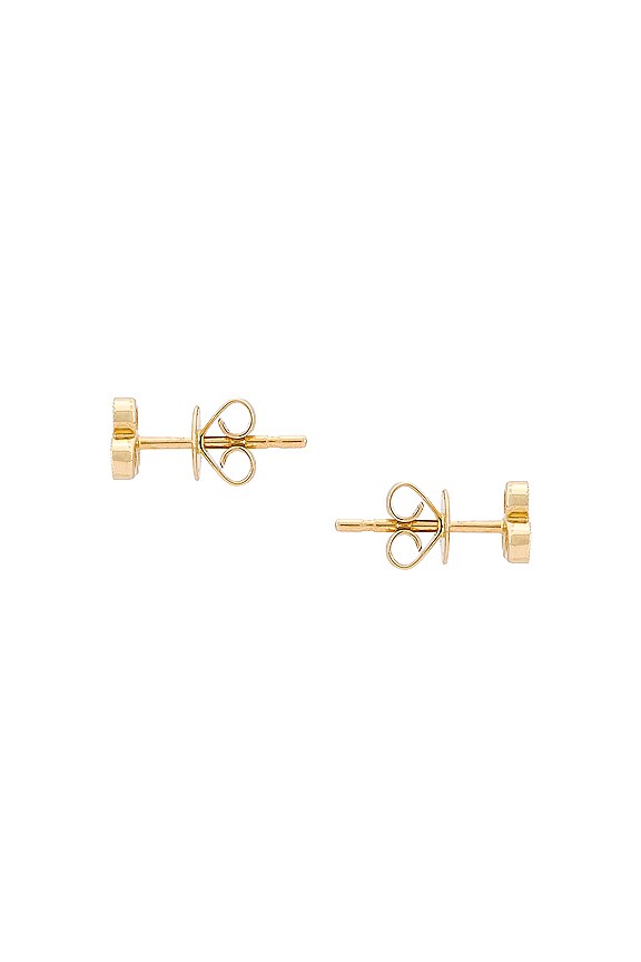 view 2 of 3 PENDIENTES TRIO BEZEL STUD in Gold