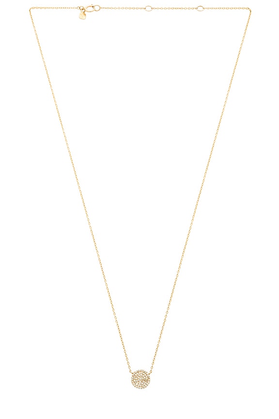 view 2 of 3 Diamond Disc Station Necklace in Gold