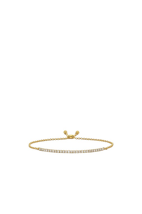 view 2 of 4 Diamond Zipper Bracelet in Gold