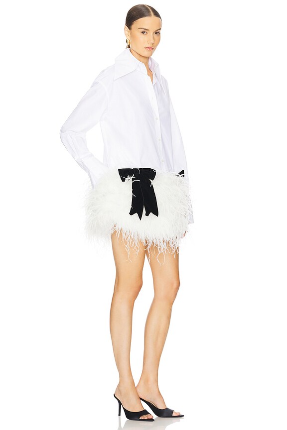 view 2 of 4 Costes Feather Dress in White