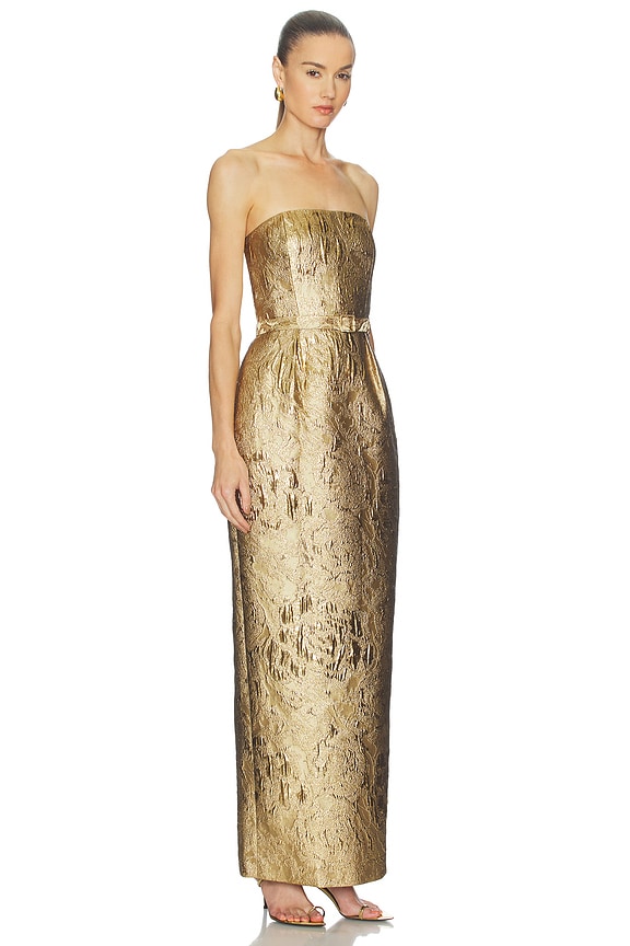 view 2 of 4 Blair Dress in Gold