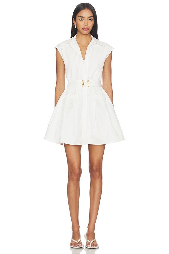view 1 of 3 Audley Trench Mini Dress in White