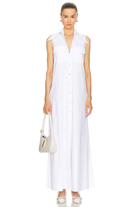 view 2 of 6 Shirt Dress in White