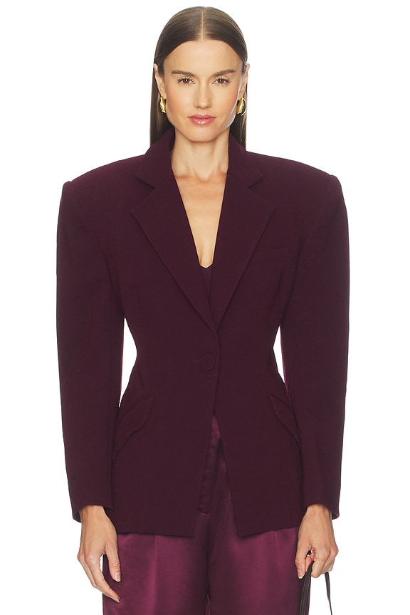 view 2 of 5 Bea Blazer in Bordeaux