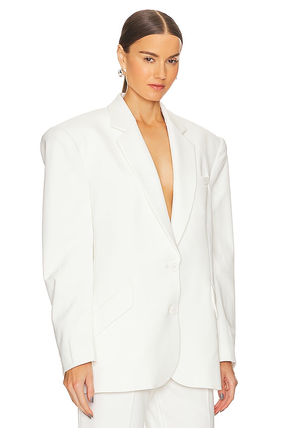 view 2 of 4 Adel Oversized Dad Blazer in White