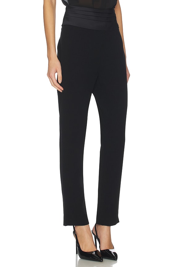 view 2 of 6 Tuxedo Cigarette Pants in Black