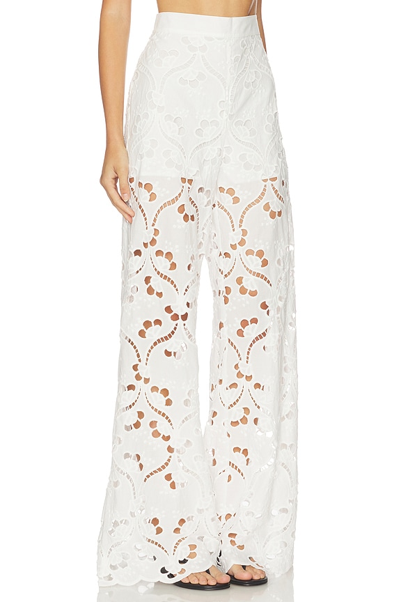 view 2 of 6 PANTALON VALENTINE in White