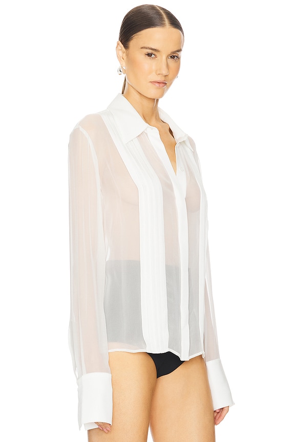 view 2 of 4 MEGHAN 실크 블라우스 in White