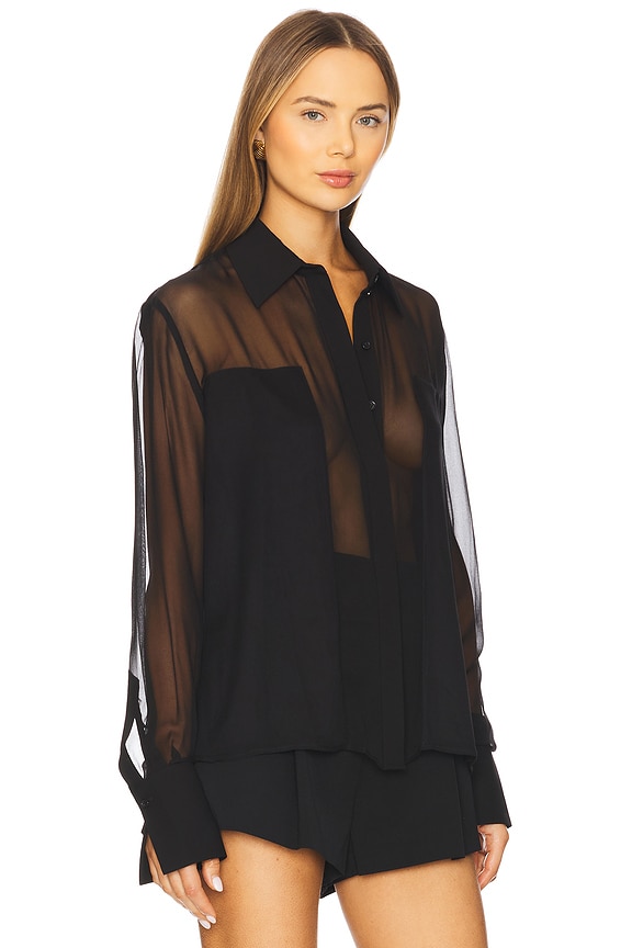 view 2 of 4 FLORE シルクシャツ in Black
