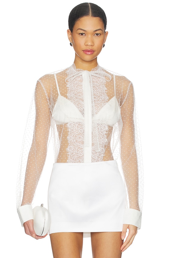 view 2 of 5 Toulouse Blouse in White