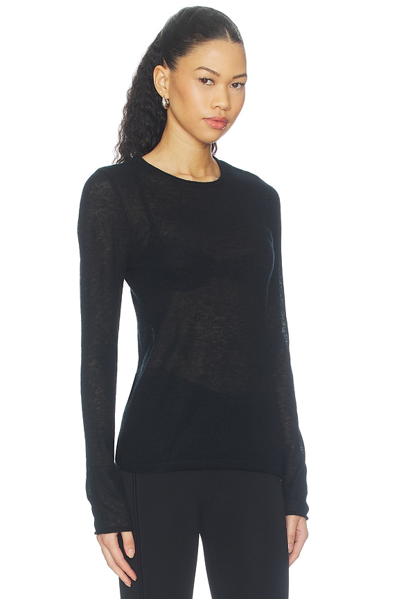 view 2 of 4 Alpaca Sheerline Top in Black