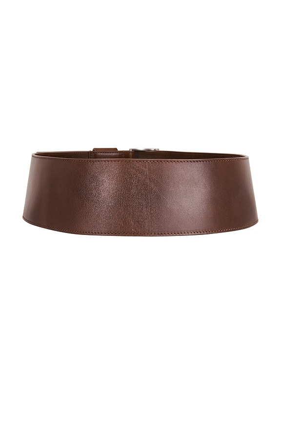 view 2 of 3 CEINTURE LARGE CLASSIQUE in Chestnut