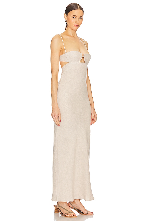 view 2 of 3 ROBE MAXI in Natural