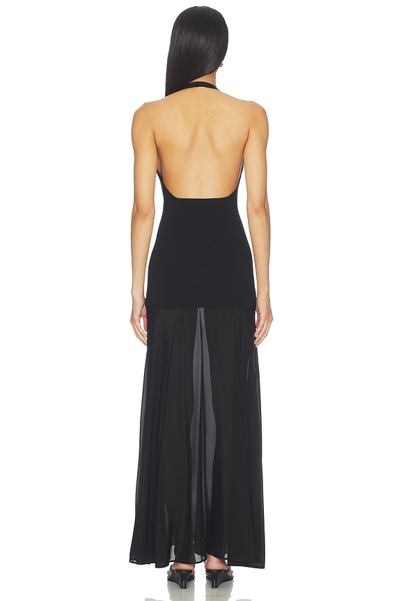 Circle Hem Halter Dress