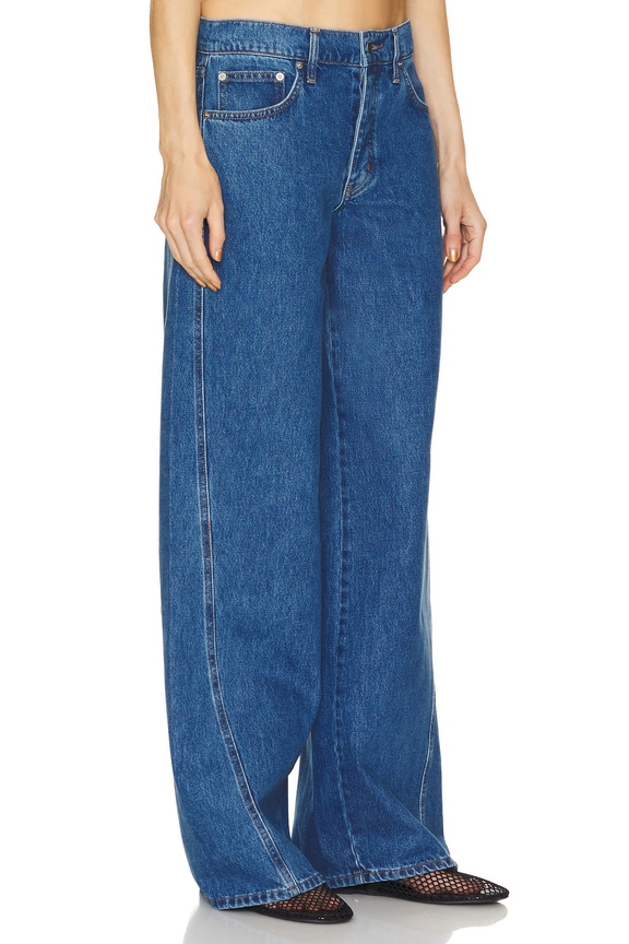 view 2 of 4 Low Rise Wide Leg in Denim Blue