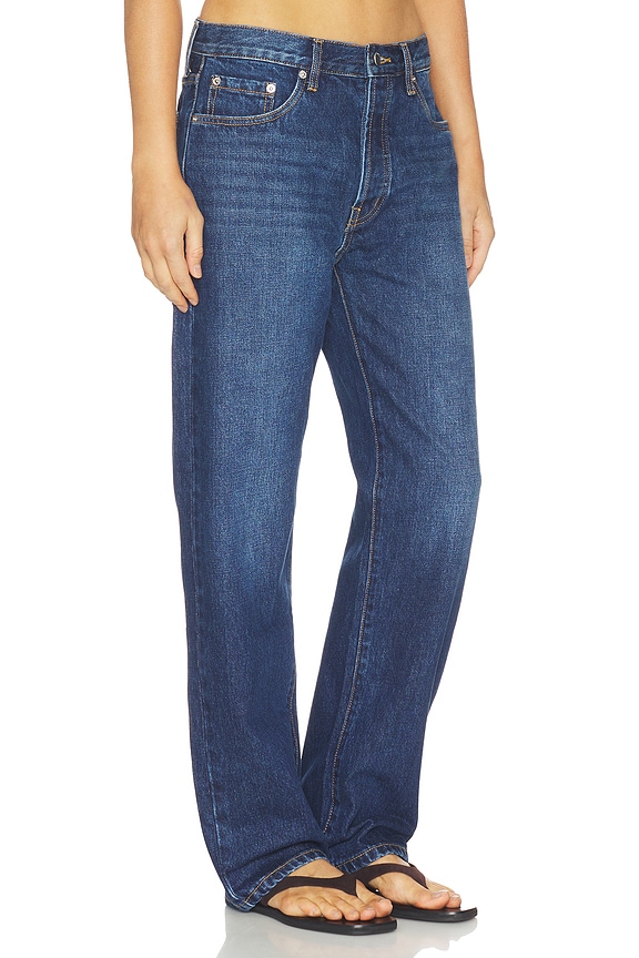 view 2 of 6 90s Straight Leg Jeans in Dark Indigo