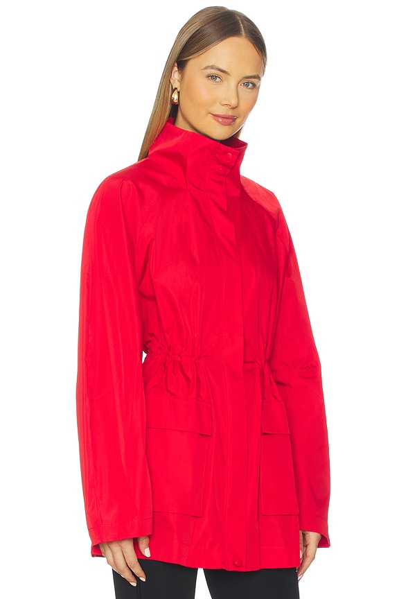 view 2 of 4 Paper Taffeta Parka in Red