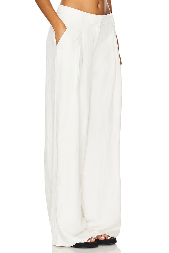 view 2 of 6 PANTALON WIDE LEG PLEAT in Tofu