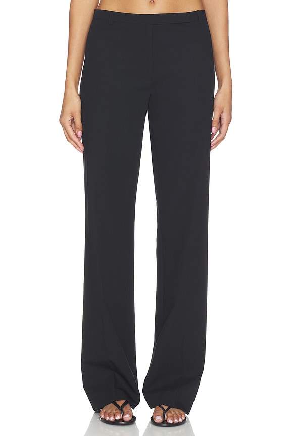 view 1 of 6 PANTALON FINE BAND 90S in Black