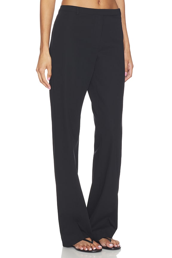 view 2 of 6 PANTALON FINE BAND 90S in Black