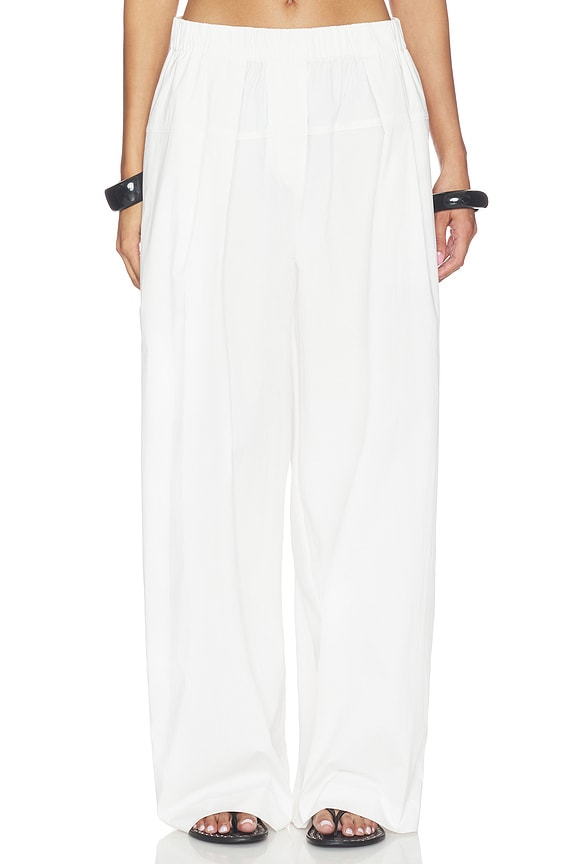 view 1 of 6 Relaxed Pleat Pants in Off White
