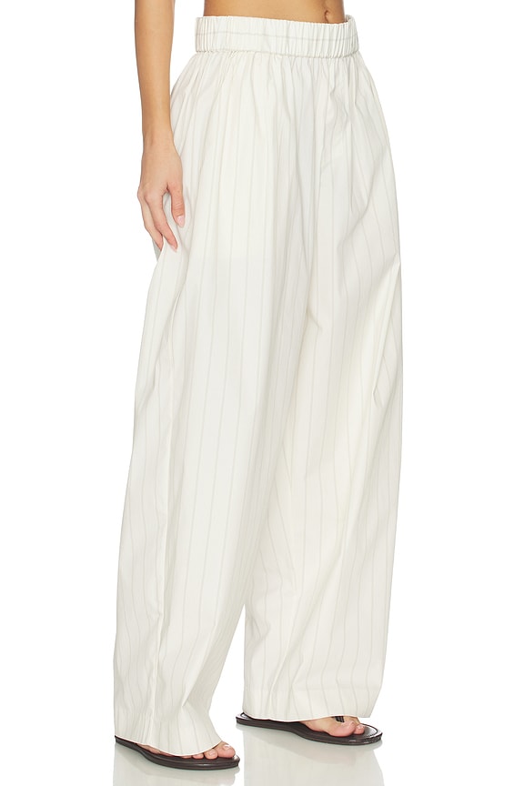 view 2 of 6 Everyday Relaxed Pants in Ecru Stripe