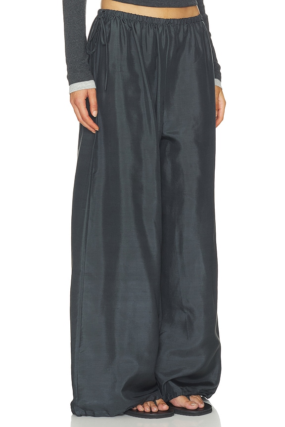 view 2 of 6 Silk Adjustable Balloon Pants in Washed Black