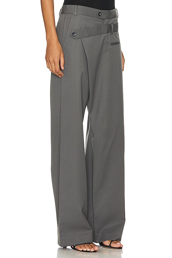 view 2 of 5 PANTALONES DECONSTRUCTED WAIST in Pewter Grey