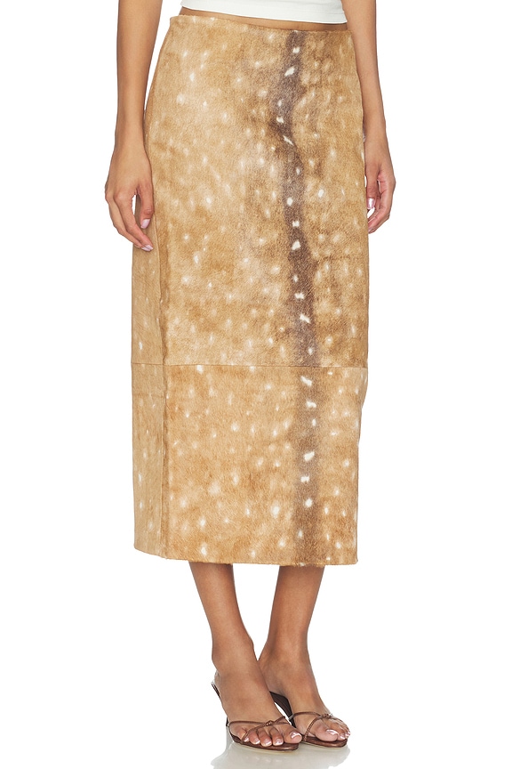 view 2 of 6 Fawn Pencil Skirt in Almond