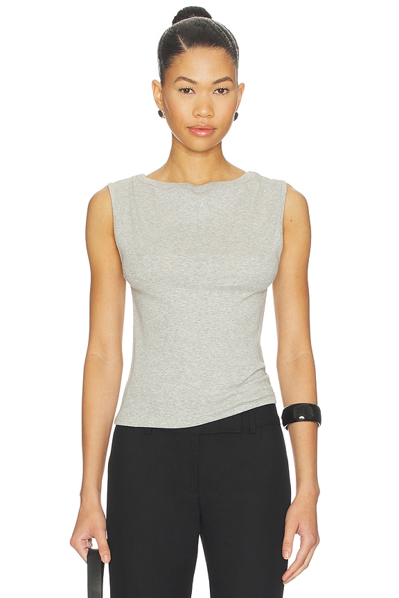 view 1 of 4 Organic Cotton Ballerina Top in Grey Marle