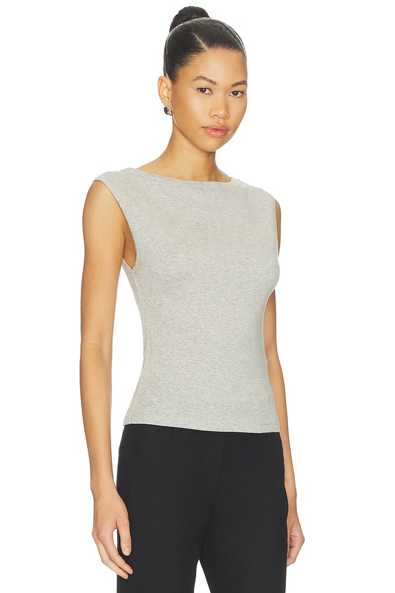 view 2 of 4 Organic Cotton Ballerina Top in Grey Marle