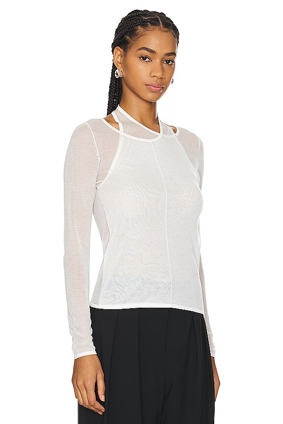 view 2 of 4 LOOP トップ in White