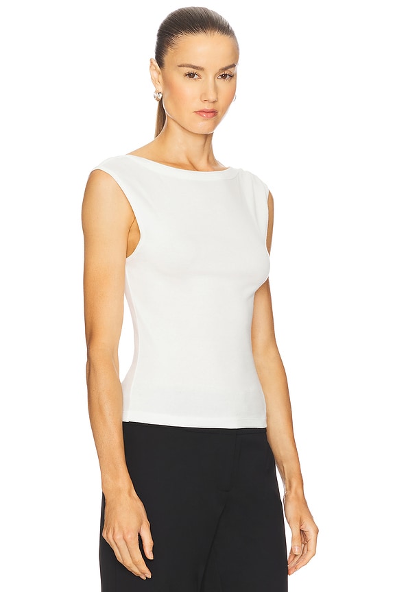 view 2 of 4 Organic Cotton Ballerina Top in White