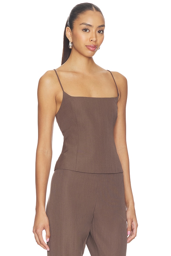 view 2 of 4 Silk Canvas Cami in Mud