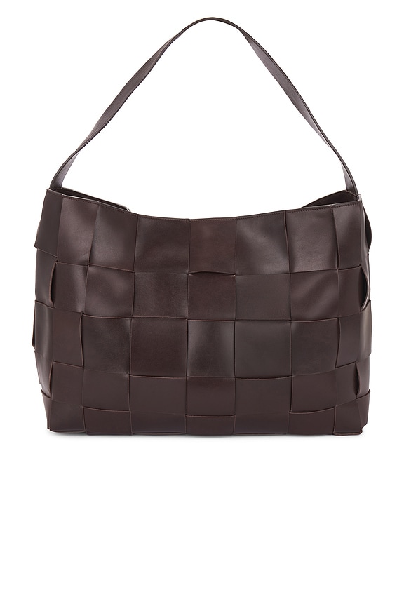 view 2 of 4 Woven Large Tote in Chocolate