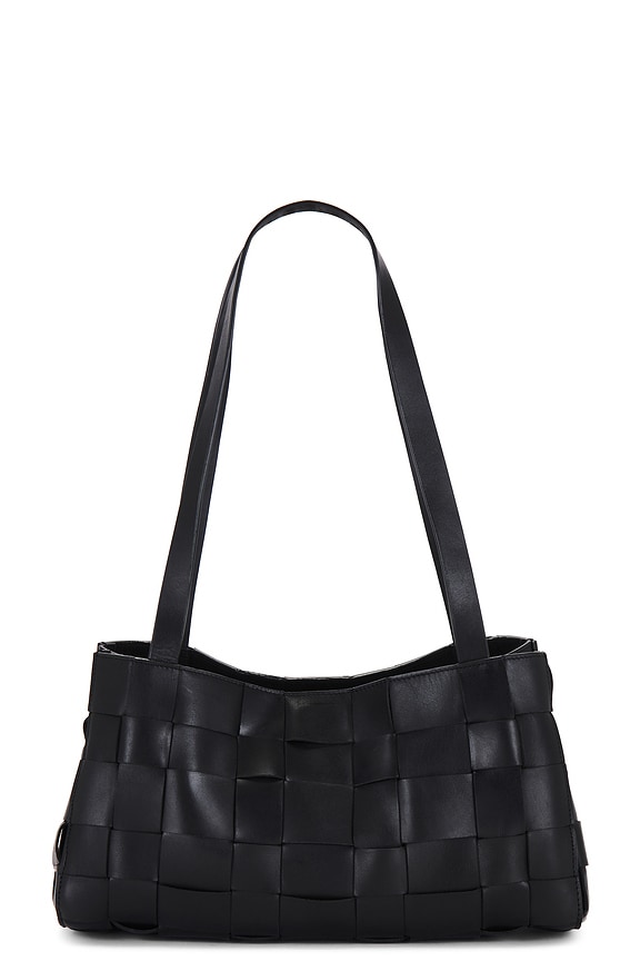 view 2 of 4 Slim Woven Tote in Black