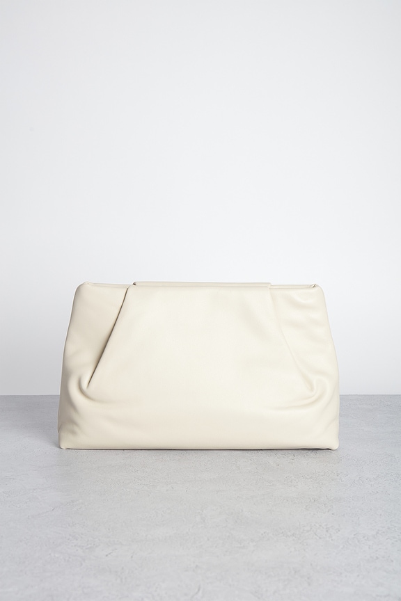 view 1 of 5 Soft Tuck Clutch in Creme