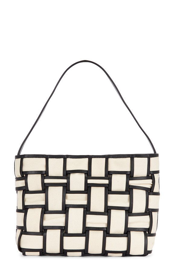 view 2 of 4 Border Woven Mini Tote in Canvas