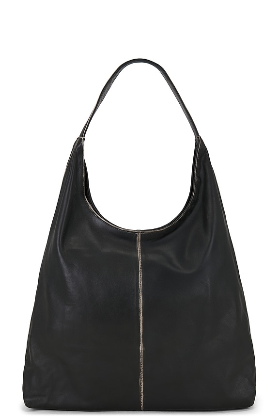 view 2 of 4 브러시드 라지 토트백 in Black