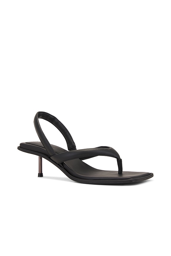 view 2 of 5 Sling Back Thong Heel in Black