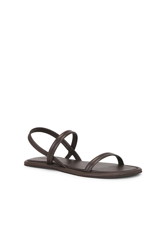 view 2 of 5 Fine Strap Sandal in Chocolate