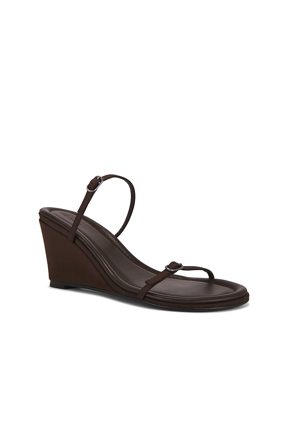 view 2 of 5 Petit Belt Detail Wedge Sandal in Mocha