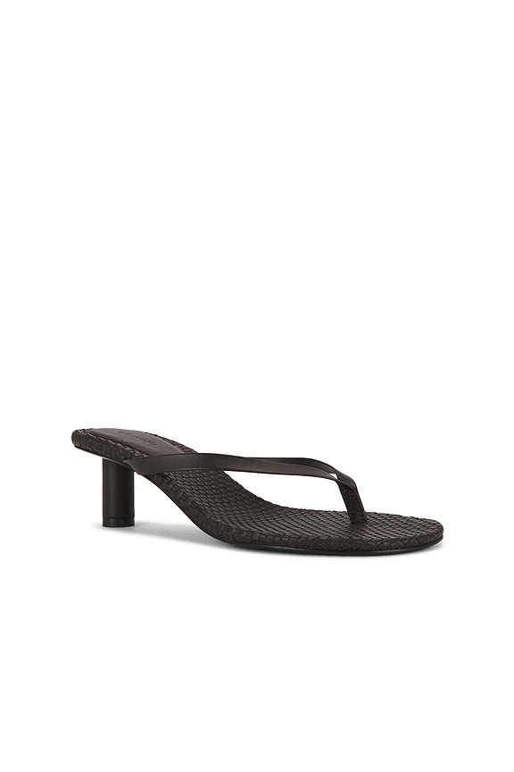 view 2 of 5 ESCARPINS WOVEN THONG in Coffee