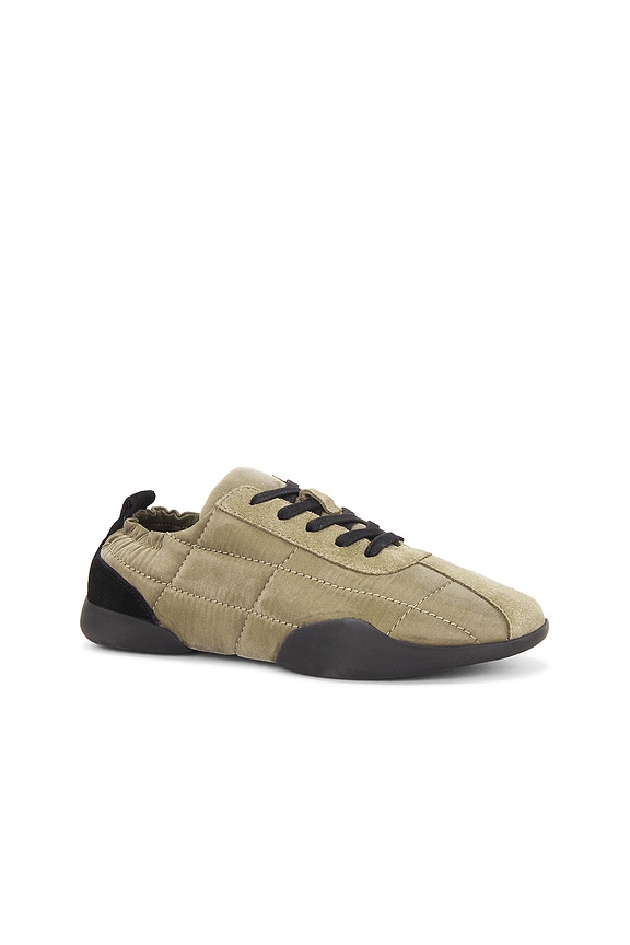 view 2 of 6 SNEAKERS STITCH PILLOW in Dark Olive