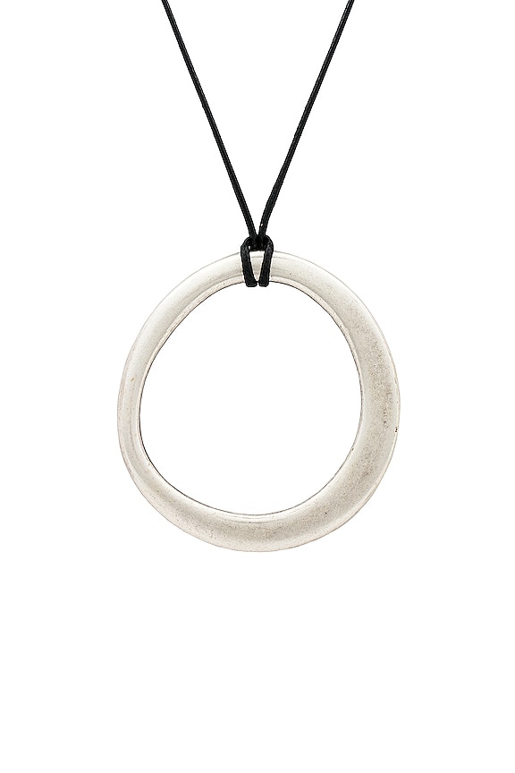 view 2 of 2 Circle Pendant Necklace in Silver