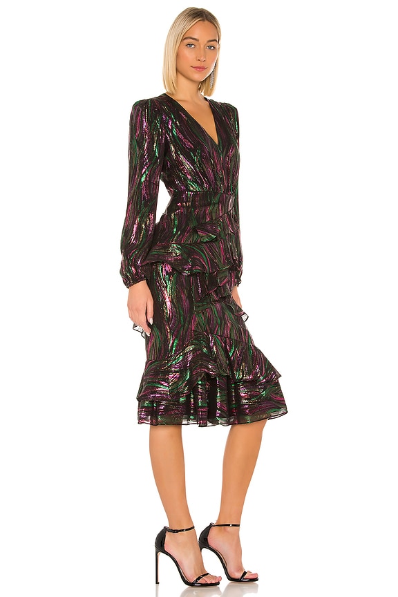 view 2 of 4 Alya Dress in Black Rainbow